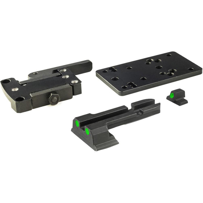 Meprolight MicroRDS Glock Quick Detach Adapter and Backup Sights Black ML881500