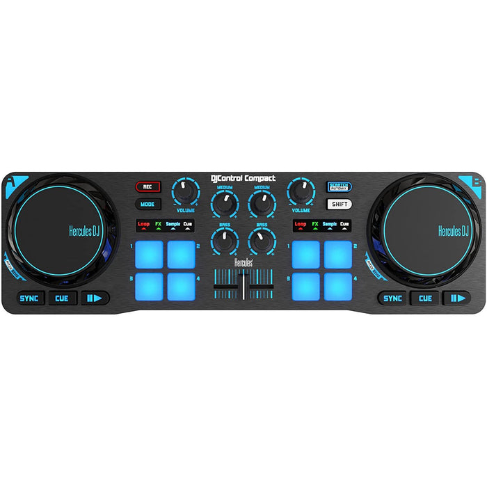 Hercules DJControl Compact Portable DJ Controller for Djuced