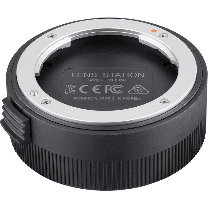 Rokinon 35mm f/2.8 FE Wide Angle Full Frame Lens (Sony E Mount) +Lens Station Bundle