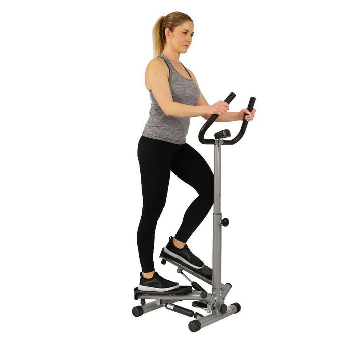 Sunny Health and Fitness Twister Stepper Step Machine with Complete DVD Workout Guides Bundle