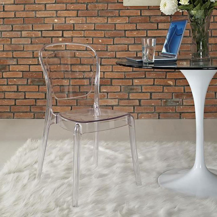Modway Entreat Dining Side Chair in Clear - Open Box