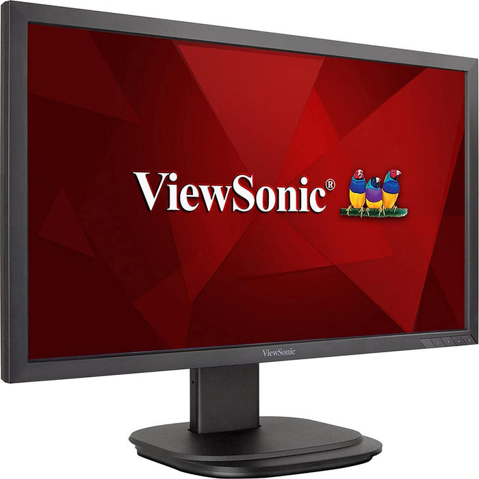 ViewSonic 24" Full HD 1080p LED Monitor Black with Microsoft 365 Personal