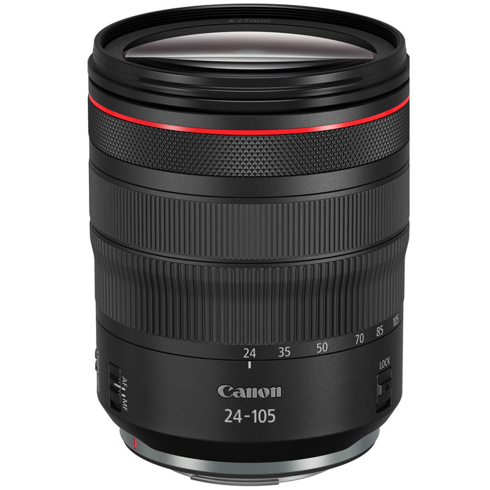 Canon EOS R5 Full Frame Mirrorless Camera Body + 24-105mm F4L IS USM Lens Kit 4147C013