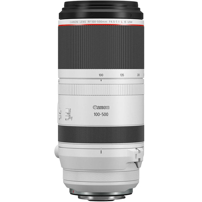 Canon RF 100-500mm f/4.5-7.1 L IS USM Full Frame Telephoto Lens for RF Mount 4112C002