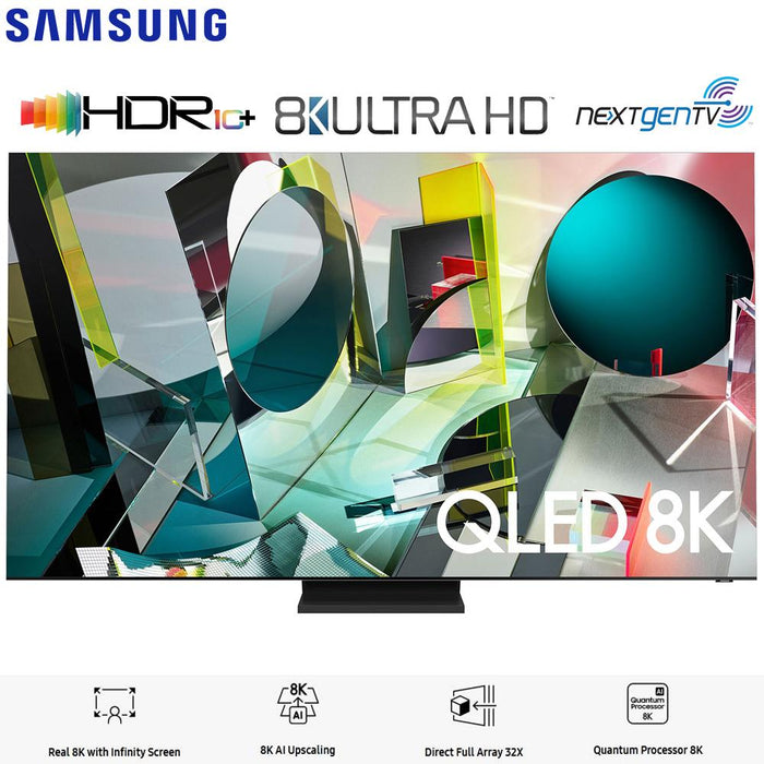 Samsung QN75Q900TS 75" Q900TS QLED 8K UHD HDR Smart TV (2020) - (Renewed)