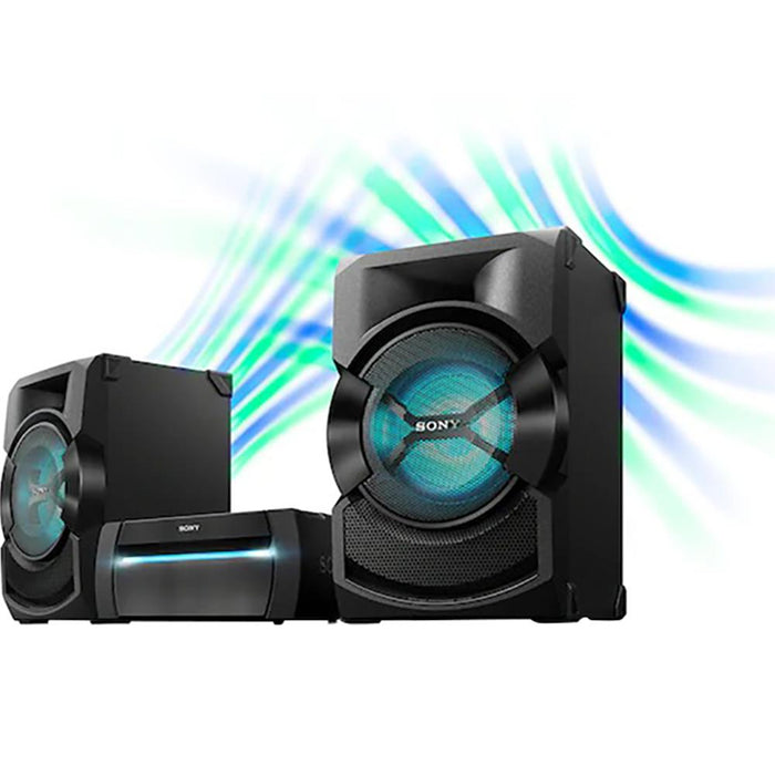 Sony  High Powered, 3-box, DJ & Light Effects, Bluetooth Audio System (Open Box)