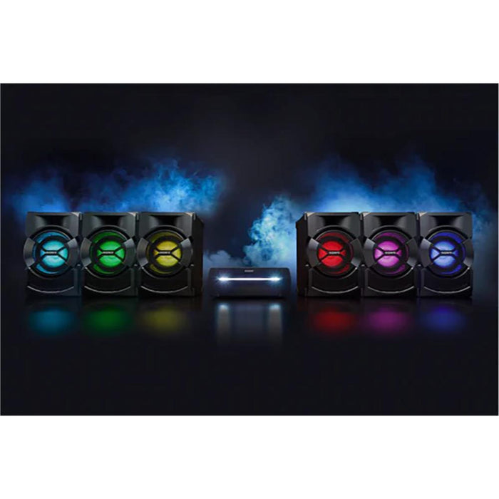 Sony  High Powered, 3-box, DJ & Light Effects, Bluetooth Audio System (Open Box)