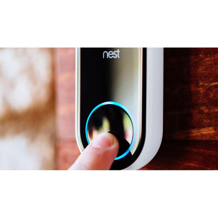 Google Nest Learning Smart Thermostat 3rd Gen Brass T3032US + Hello Video Doorbell