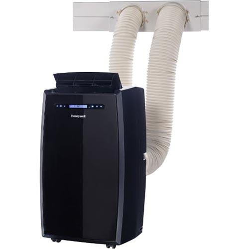 HONAC 14000 BTU Portable Air Conditioner with Dual Hose Black