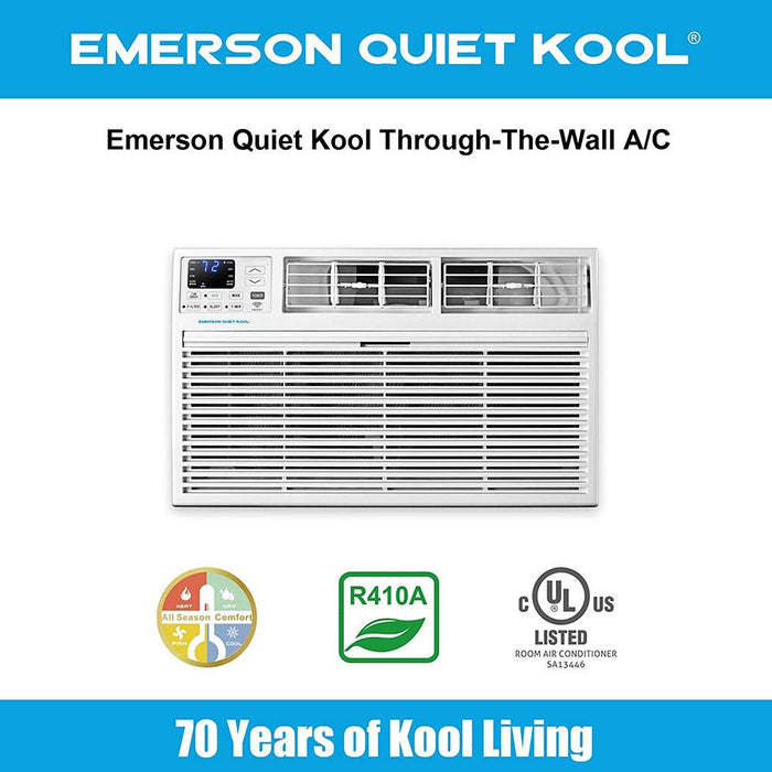 Emerson Quiet Kool EATC08RSE1T 8,000 BTU 115V Smart Through-The-Wall Air Conditioner