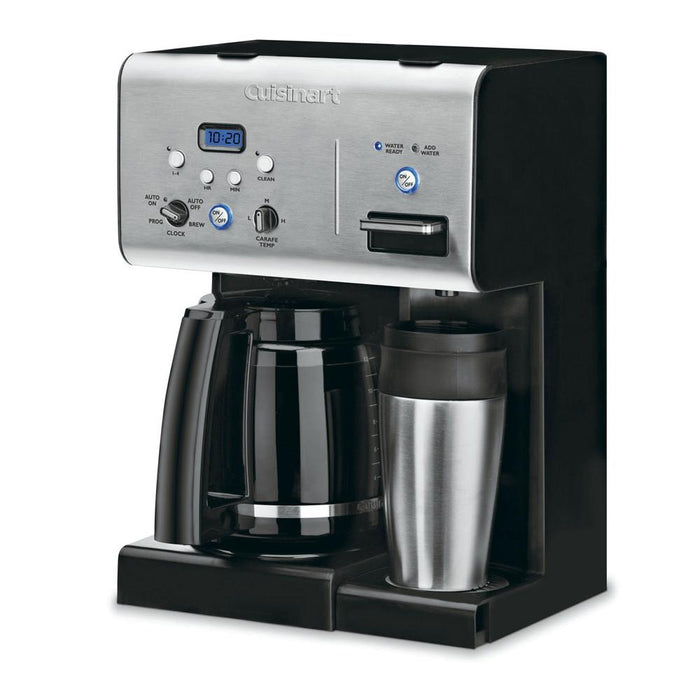 Cuisinart Coffee Plus 12-Cup Programmable Coffeemaker Black + Extended Warranty