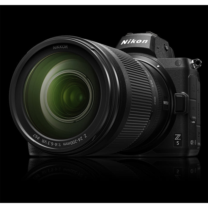 Nikon Z5 Full Frame Mirrorless Camera Body FX 4K + 24-200mm F4-6.3 VR Lens Kit 1641