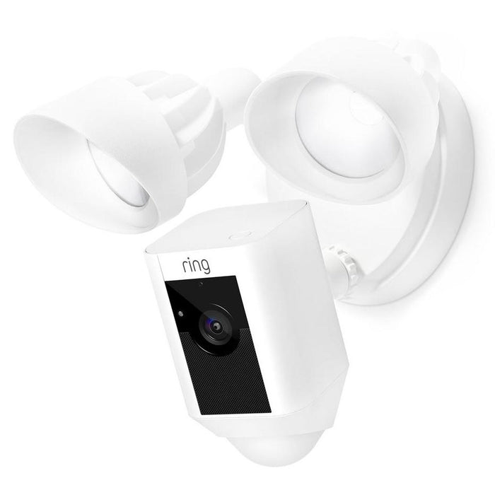 Ring Outdoor Floodlight Camera, White Certified Refurbished