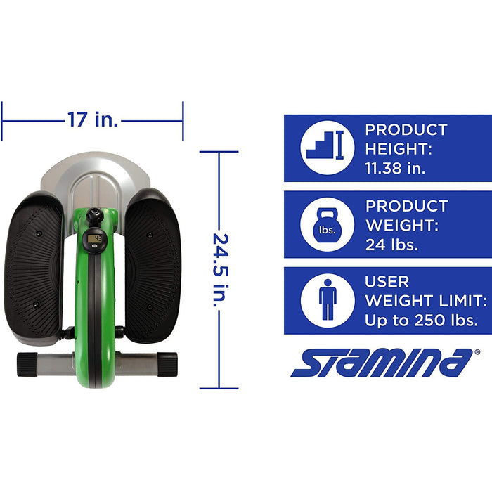 Stamina InMotion Portable Elliptical Compact Trainer, Green (55-1602)