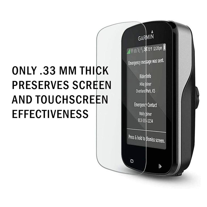 Deco Essentials Screen Protector for Garmin Edge 830/530 Scratch Resistant Tempered Glass 2PK