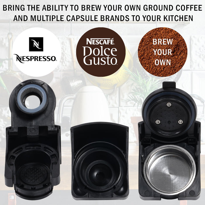 Frigidaire Nespresso Multi Capsule Compatible Espresso and Coffee Maker ECMN103-BLACK