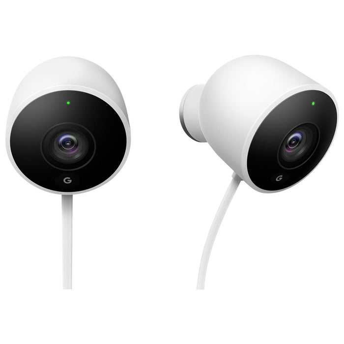 Google Nest Cam Outdoor Security Camera Standard Wired Surveillance System 2-Pack