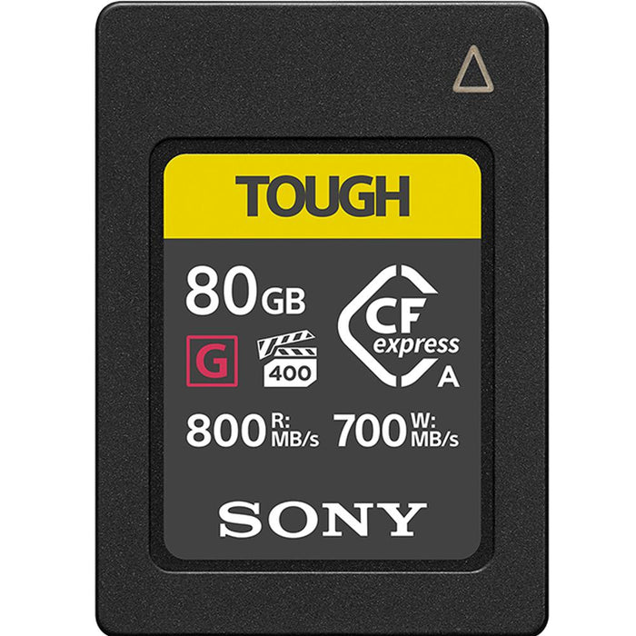 Sony 80GB CFexpress Type A TOUGH Memory Card 800/700MB/s Read/Write Speed CEA-G80T