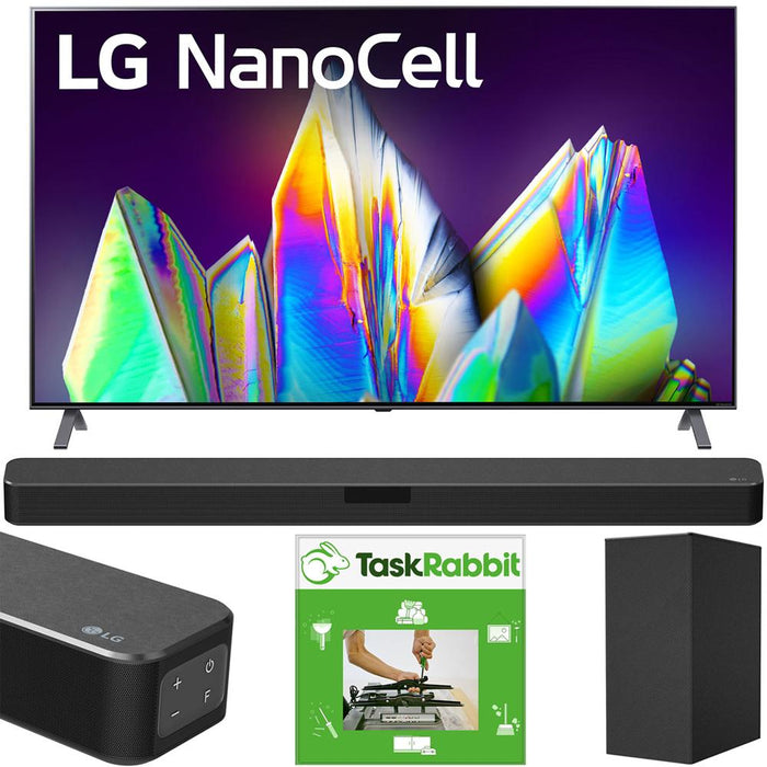 LG 65" 8K HDR Smart LED NanoCell TV AI ThinQ (2020) + LG SN5Y Sound Bar Bundle