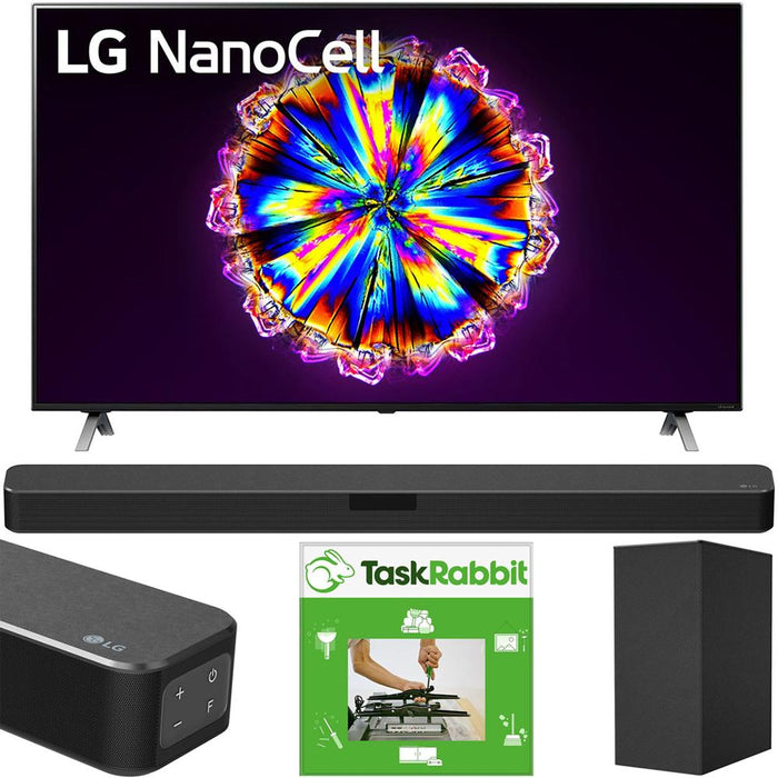 LG 75" Class 4K Smart UHD NanoCell TV AI ThinQ (2020) + LG SN5Y Sound Bar Bundle