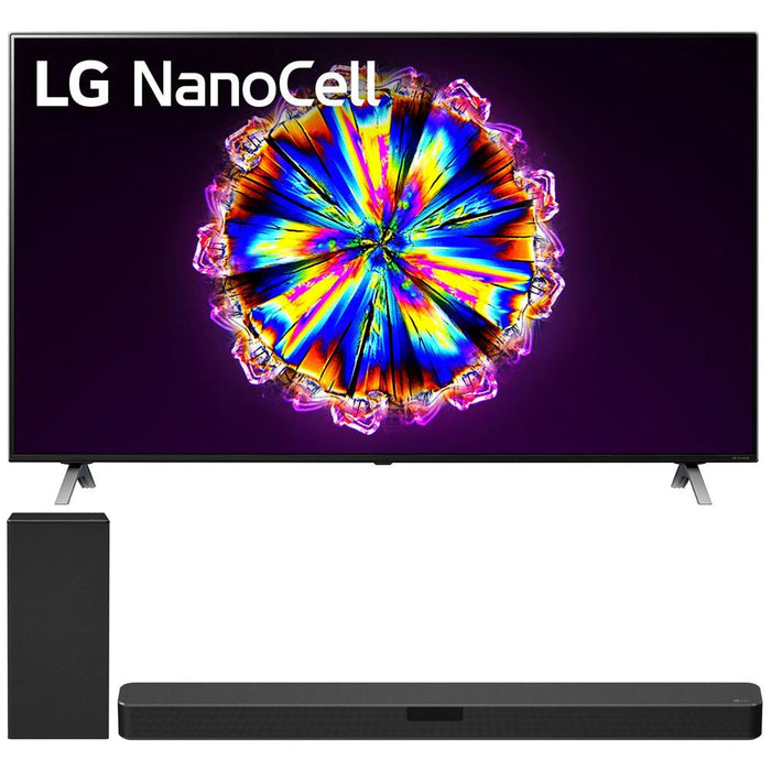 LG 55" Class 4K Smart UHD NanoCell TV AI ThinQ (2020) + LG SN5Y Sound Bar Bundle