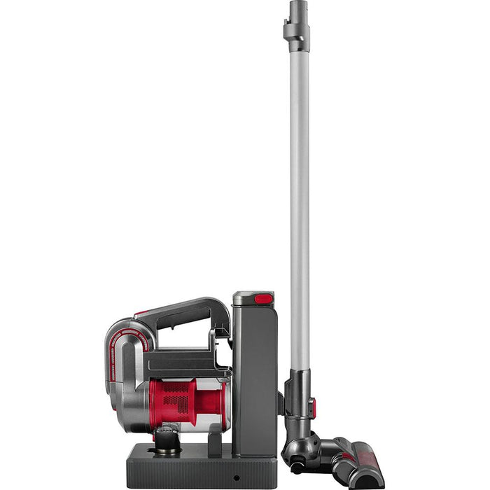 Kalorik VC 42475 R 2-in-1 Cordless Cyclonic Vacuum Cleaner, Red/Silver - Open Box