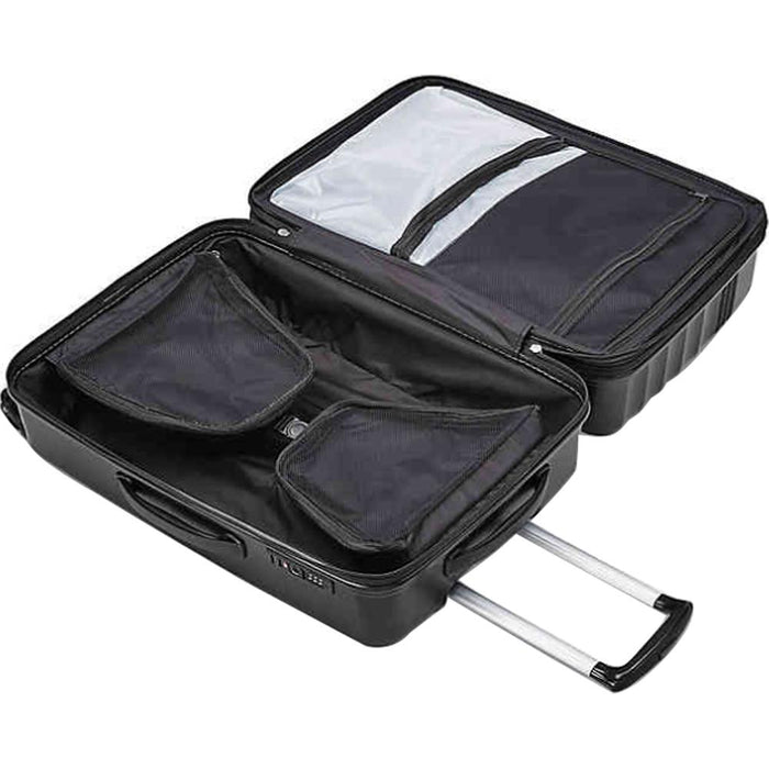 Samsonite Cerene Hardside Luggage  25" Checked Medium with Spinner Wheels, Black