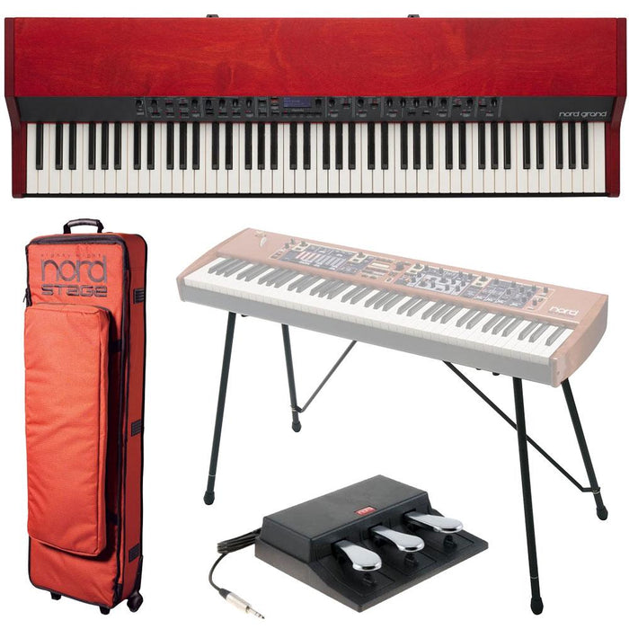 Nord Grand 88-note Kawai Hammer Action Piano Keyboard with Pro DJ Equipment Bundle