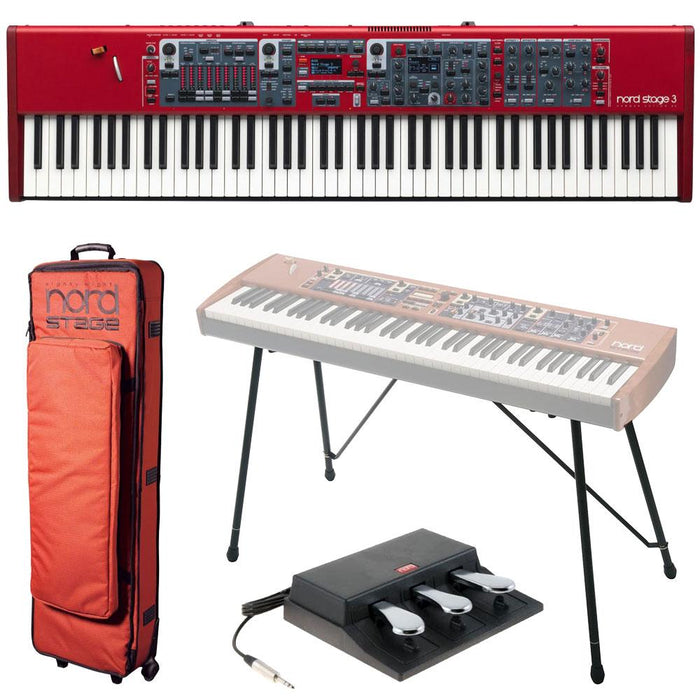 Nord Stage 3 88-Key Hammer Action Piano Keyboard with Pro DJ Equipment Bundle