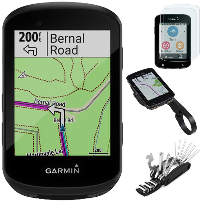 Garmin Edge 530 GPS Cycling Computer + Tempered Glass, Bike Mount & Tool Kit