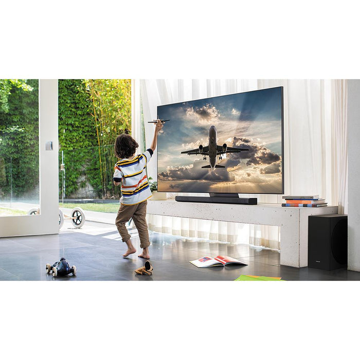 Samsung QN55Q90TA 55" QLED 4K UHD Smart TV 2020 + 5.1ch Soundbar HW-Q60T Bundle