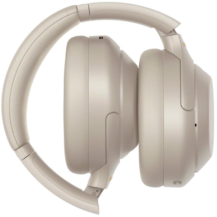 Sony WH-1000XM4 Wireless Noise Canceling Over-Ear Headphones (Silver)