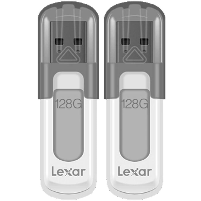 Lexar 128GB JumpDrive V100 USB 3.0 Flash Drive 2 Pack