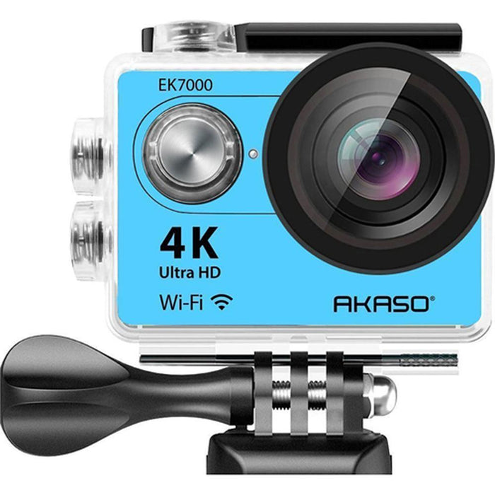 Akaso Ultra HD Waterproof Sports Action Camera (EK7000) with Sports Camera Starter Kit