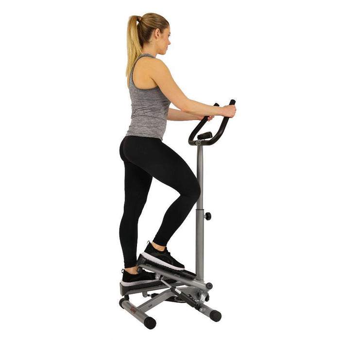 Sunny Health and Fitness Twister Stepper Step Machine with Deco Gear Home Gym 7pc Fitness Kit