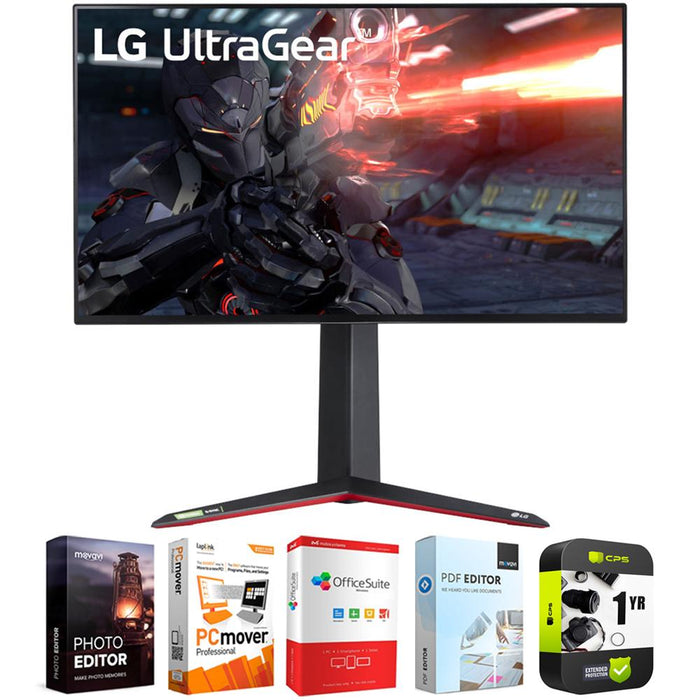 LG 27" UltraGear 4K UHD Nano IPS 1ms 144Hz G-Sync Gaming Monitor+Warranty Bundle