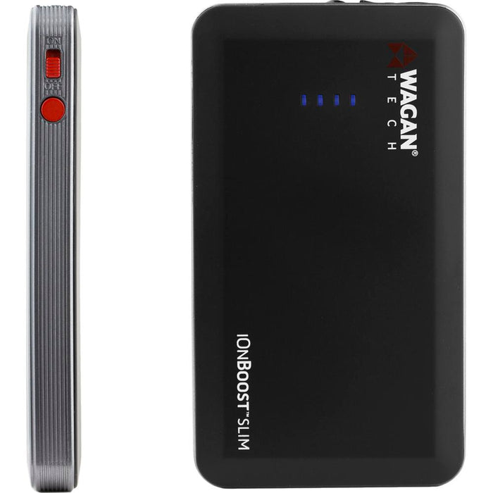 Wagan iOnBoost Slim: Compact Lithium Jump Starter, Power Bank, and LED Light EL7504