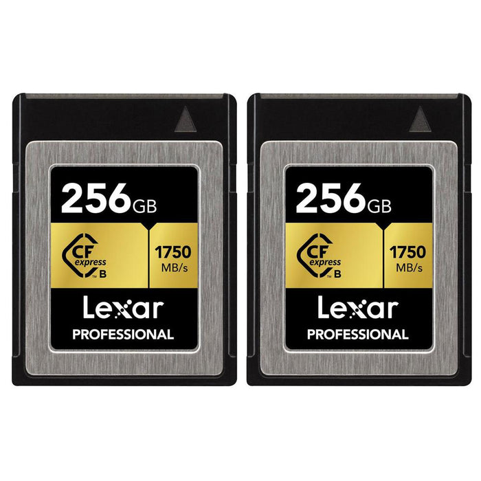 Lexar 256GB Professional CFexpress CFX Type B Memory Card 2 Pack