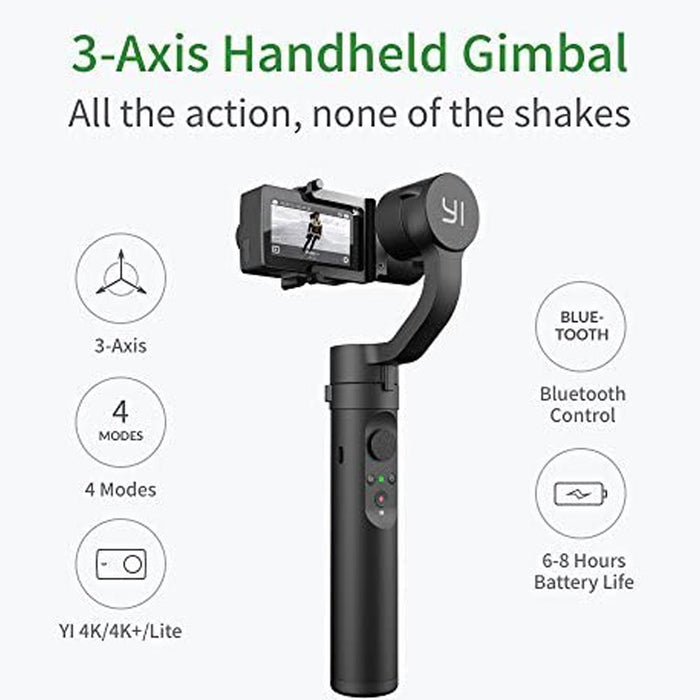 YI Action Gimbal 3-Axis Gimbal Stabilizer for YI 4K, 4K+, Lite Action Camera