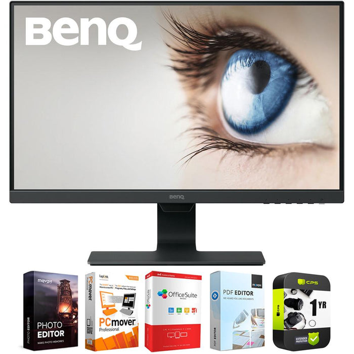 BenQ 24" Monitor with 1080p, IPS Panel & Eye-Care Technology + Warranty Bundle