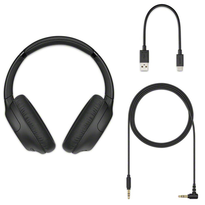 Sony WH-CH710N Wireless Noise-Canceling Headphones (Black) with Power Bank Bundle