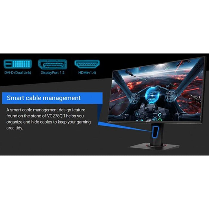 ASUS 27" Full HD 1080p 165Hz, G-SYNC Compatible Gaming Monitor + Warranty Bundle