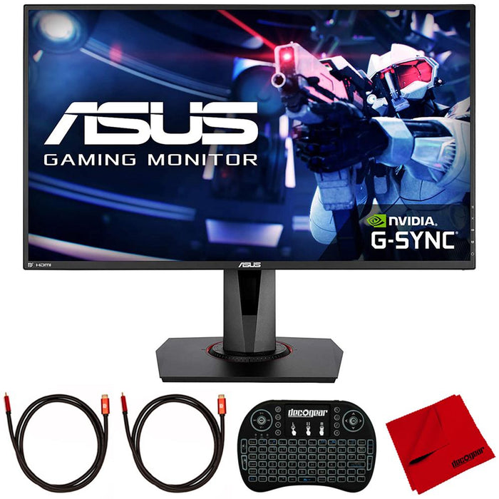 ASUS 27" Full HD 1080p 165Hz, G-SYNC Compatible Gaming Monitor + Keyboard Bundle