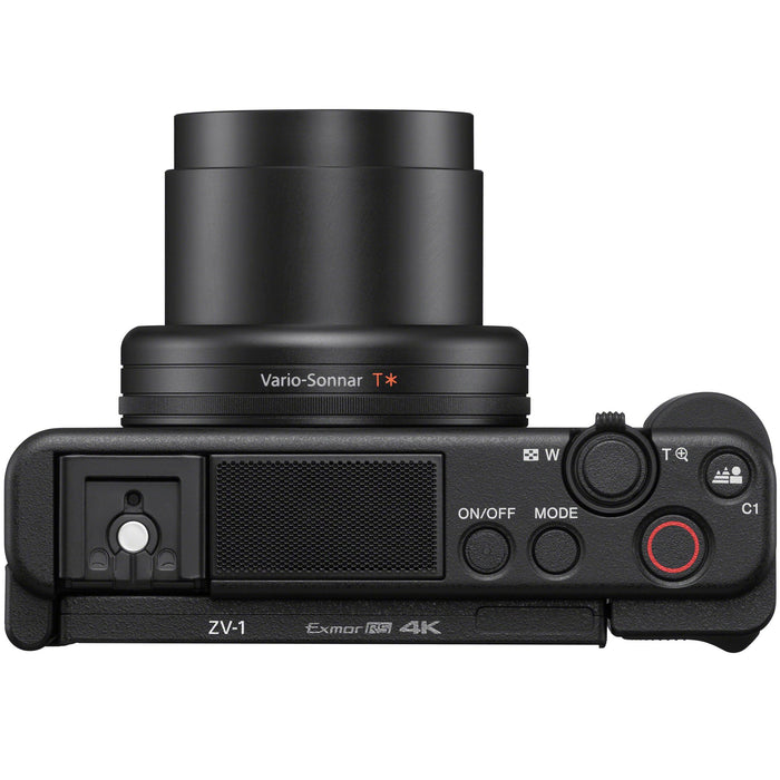 Sony ZV-1 Compact Digital Vlogging 4K Video Camera Content Creators 2 Battery Bundle