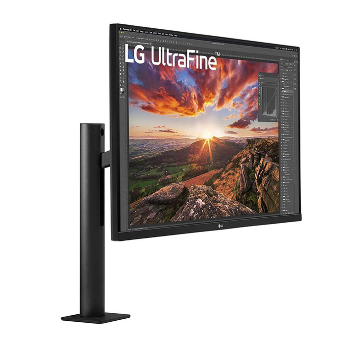 LG 32 Inch UltraFine Display Ergo 4K HDR10 Monitor with Cleaning Bundle