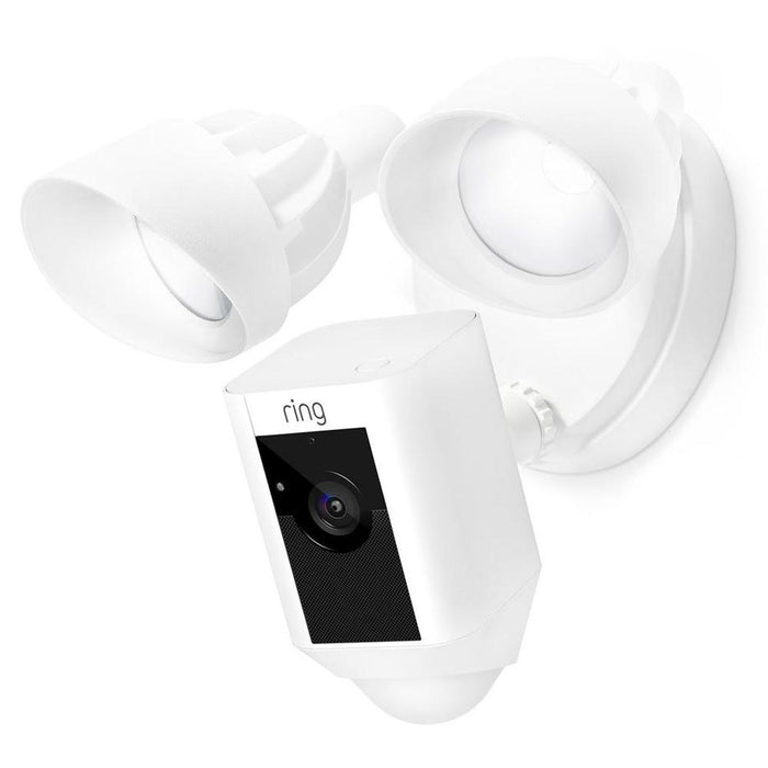 Ring 2-Pack Outdoor Floodlight Camera, White Certified Refurbished