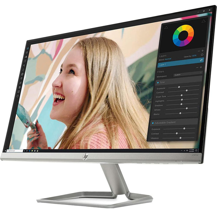 Hewlett Packard 27" FHD Ultra Wide Monitor with Built-in Audio, HDMI 2 Pack
