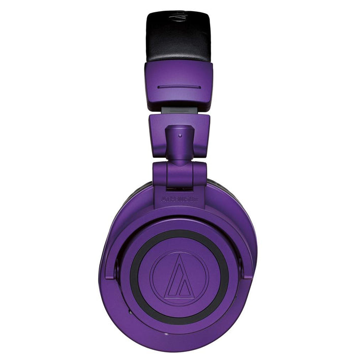 Audio-Technica ATH-M50xBT Wireless Bluetooth Headphones (Purple Limited Edition) Pro Bundle