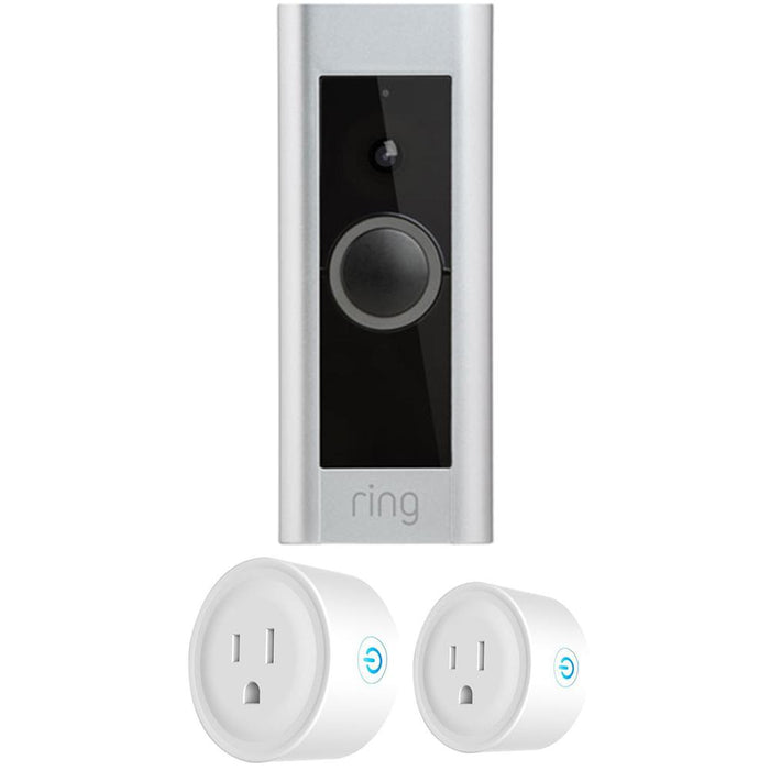 Ring Wi-Fi & Smartphone Video Doorbell Pro Certified Refurbished +2x Smart Plug