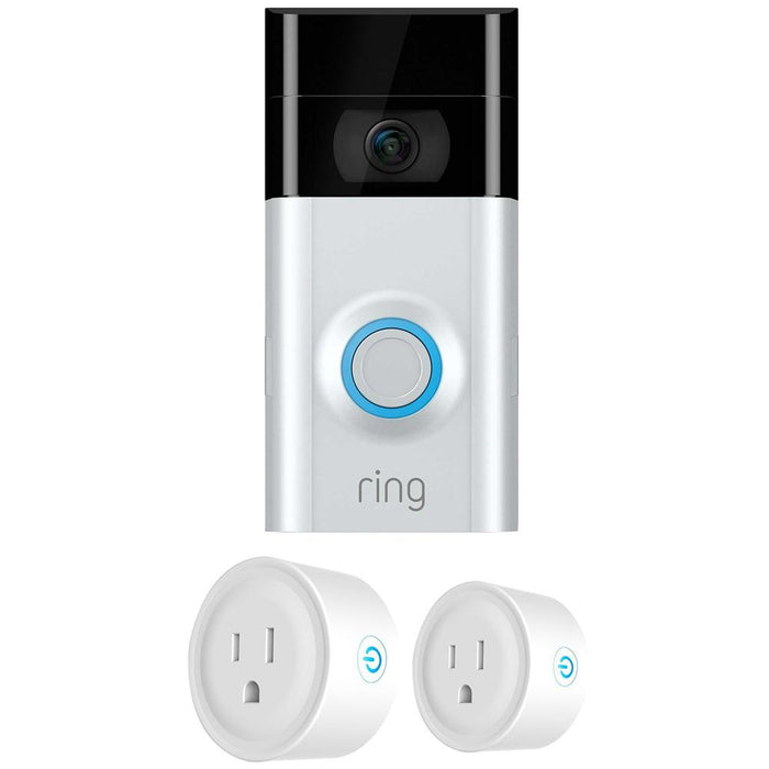 Ring Video Doorbell 2 Certified Refurbished +2x Smart Plug